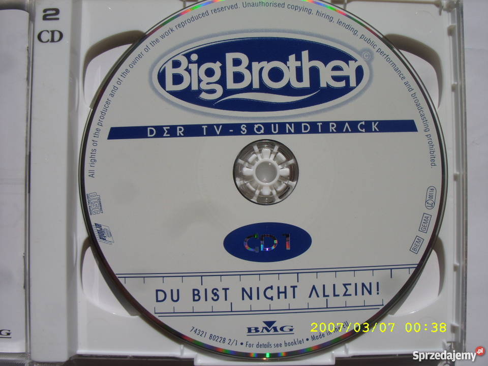 CD BIG BROTHERDU BIST NICHT ALLEINBMG 2CD CD Wołów