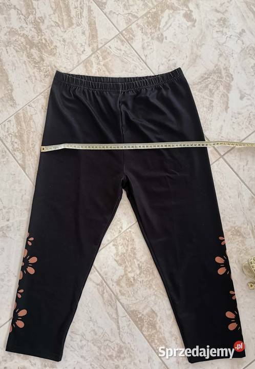 Legginsy damskie czarne Inny materiał śląskie