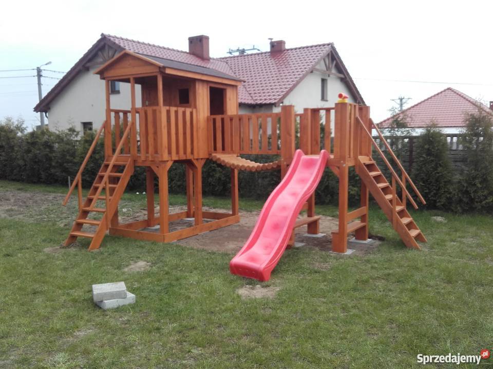 Domek dzieci drewniany Domki dzieci Place Zabaw Architektura ogrodowa świętokrzyskie Wąchock