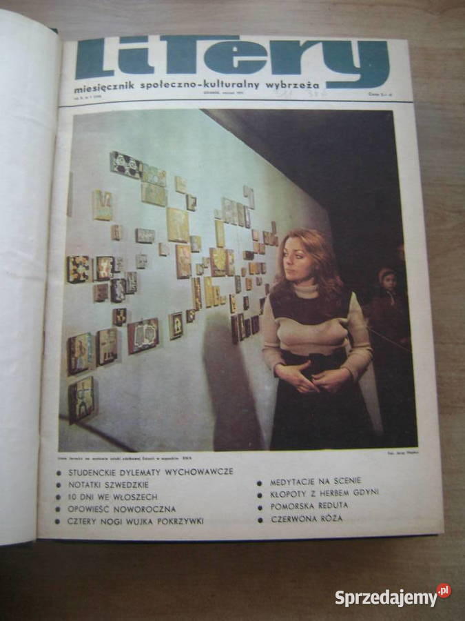 Starocie z PRL Gdański miesięcznik LITERY Zestaw