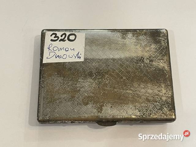 Stara Platerowana Papierośnica z Wizerunkiem Kraków