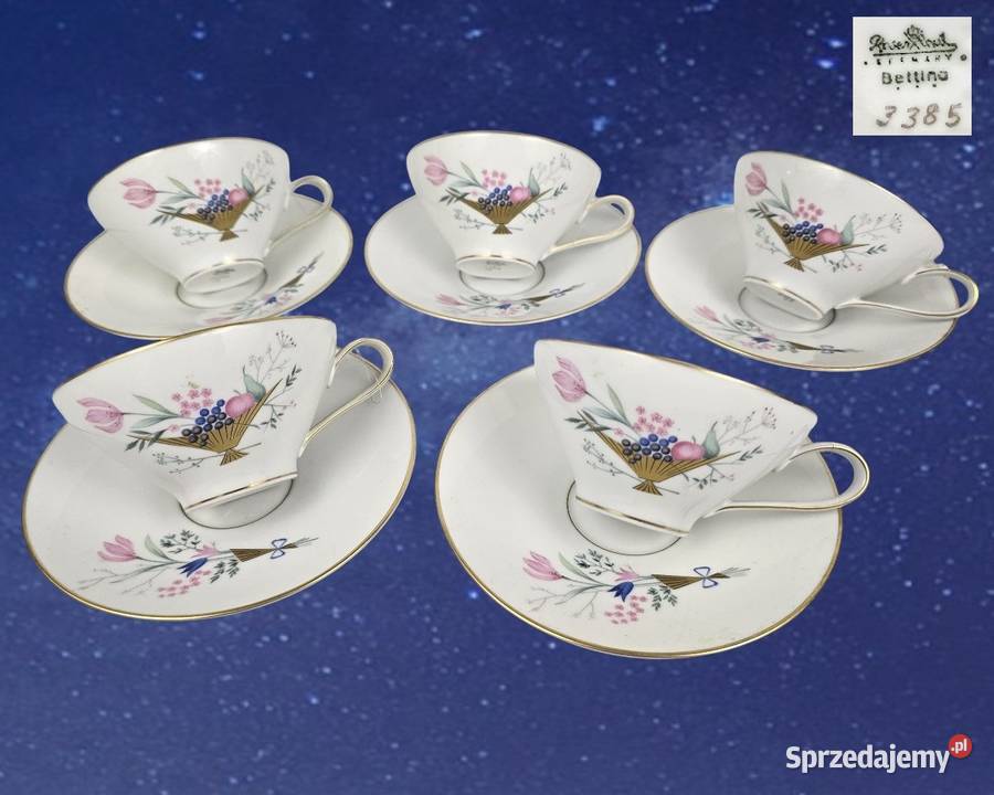 Filiżanka do herbatyherbaty Rosenthal Bettina Porcelana i szkło mazowieckie Bronisze