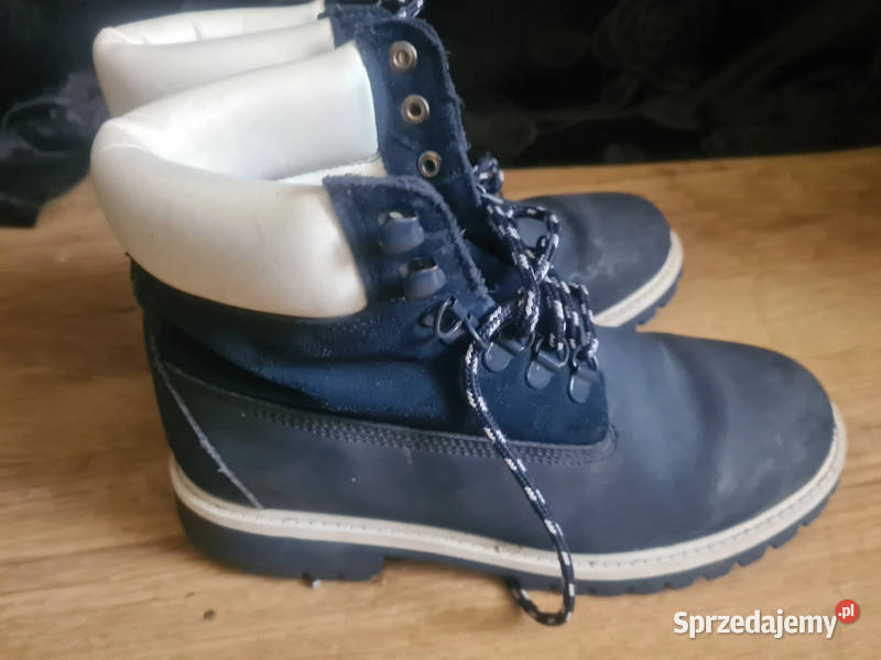 Cropp TraperyTimberki kostkę Granatowy 40 Sosnowiec