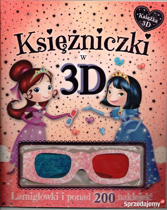 Księżniczki w 3D Książka z okularami Warszawa sprzedam