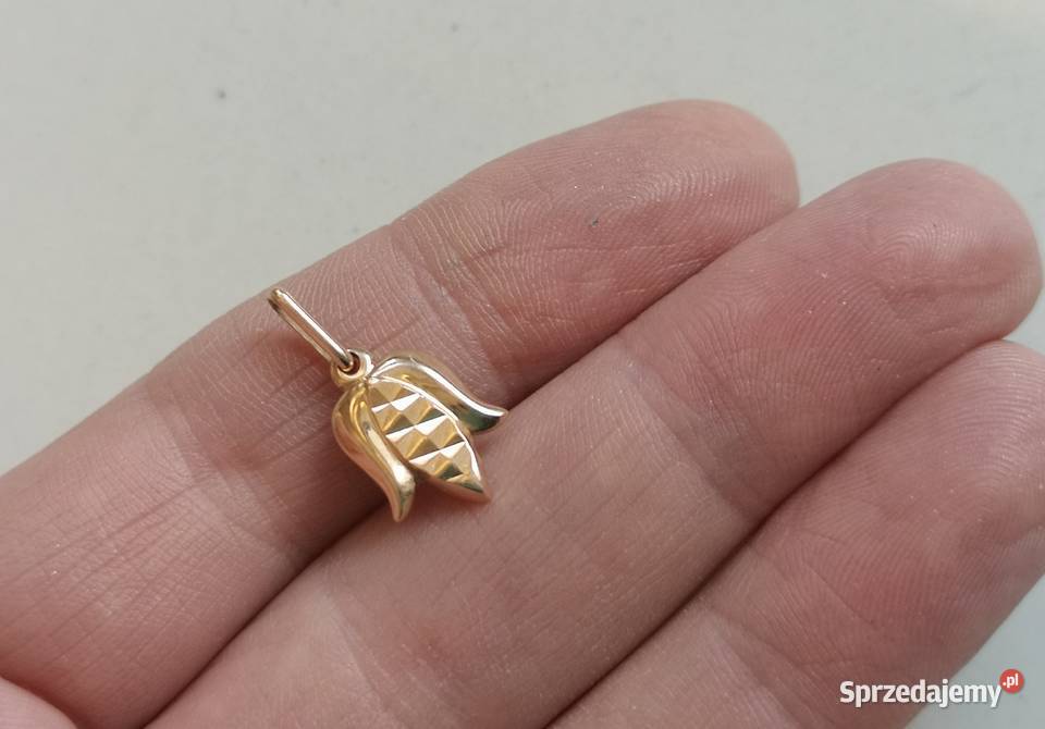 złota zawieszka tulipan złoto 583 złoto Toruń