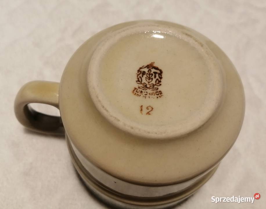 Filiżanka zielonkawa Tułowice Made in Poland Czeladź