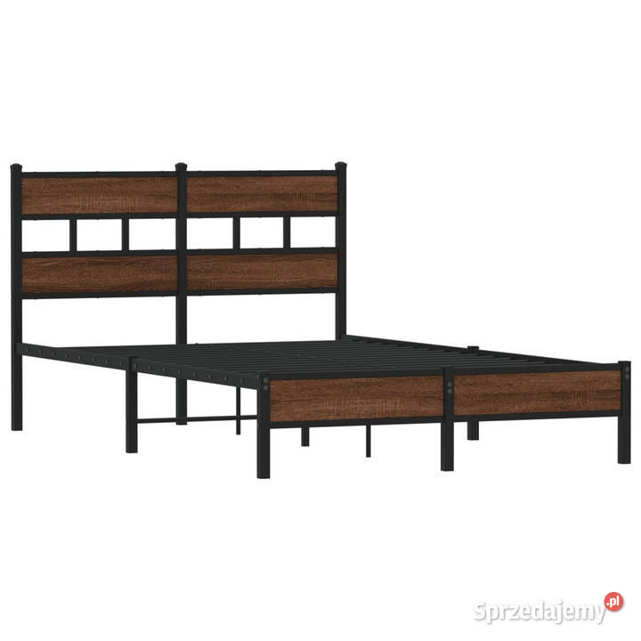 Łóżko bez materaca brązowy dąb 120x200 WM4017306