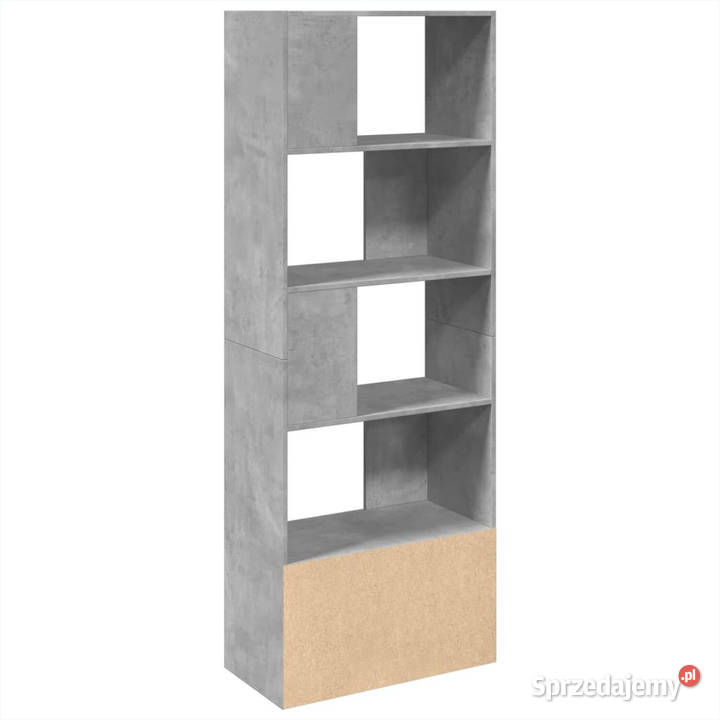 Regał szarość betonu 70x36x189 materiał Warszawa