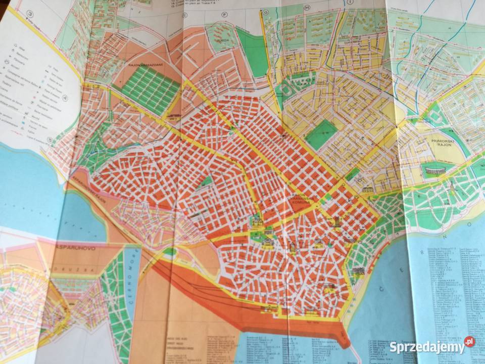 Plan Miasta Varna BułgariaFormat 11x24 Łódź