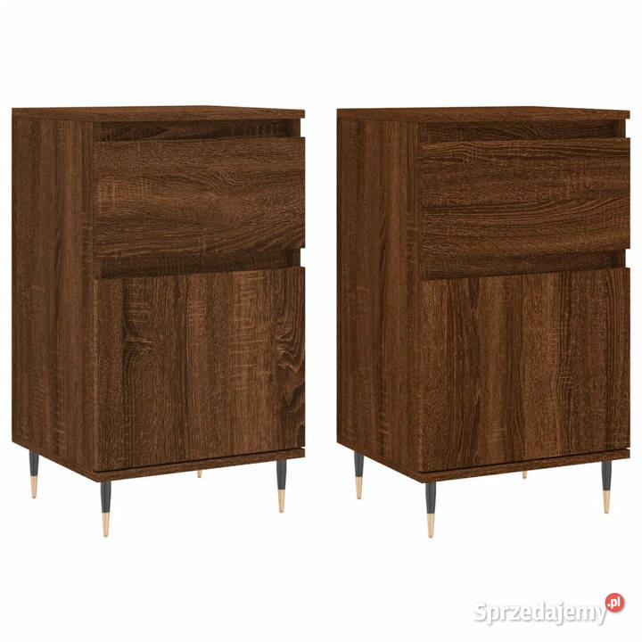 Szafki 2 brązowy dąb 40x35x70 materiał Meble Warszawa