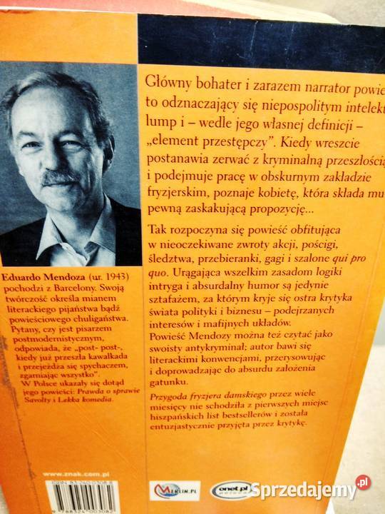 Przygoda fryzjera damskiego Mendoza Książka Warszawa