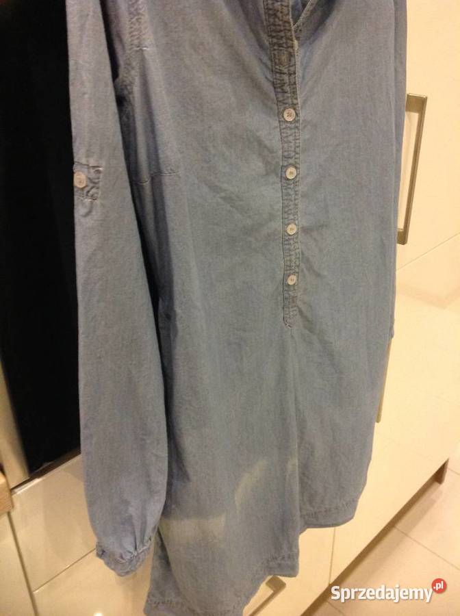 Mini Sukienka Jeans Koszulows Damska HM 38 H&M Nowa Sól