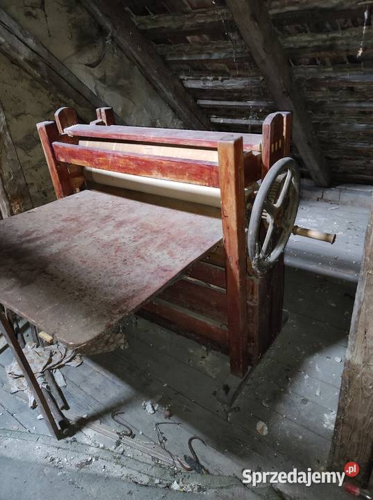 Magiel antyk zabytkowy drewniany dekoracja