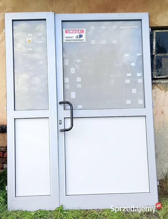 Drzwi aluminiowe sklepowe witryna sklepowa Breń Osuchowski sprzedam