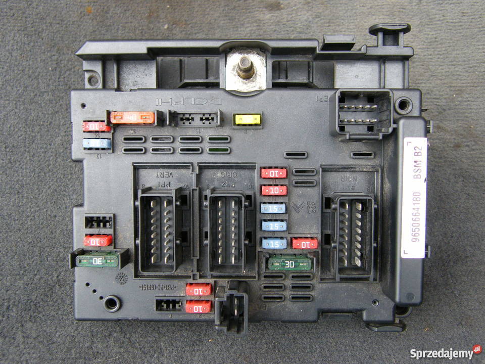 SKRZYNKA MODUŁ BSM B2 DELPHI 9650664180 PEUGEOT małopolskie Wola Batorska