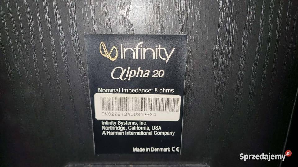 Kolumny Infinity Alpha 20 monitory podstawkowe Słuchawki i głośniki Warta