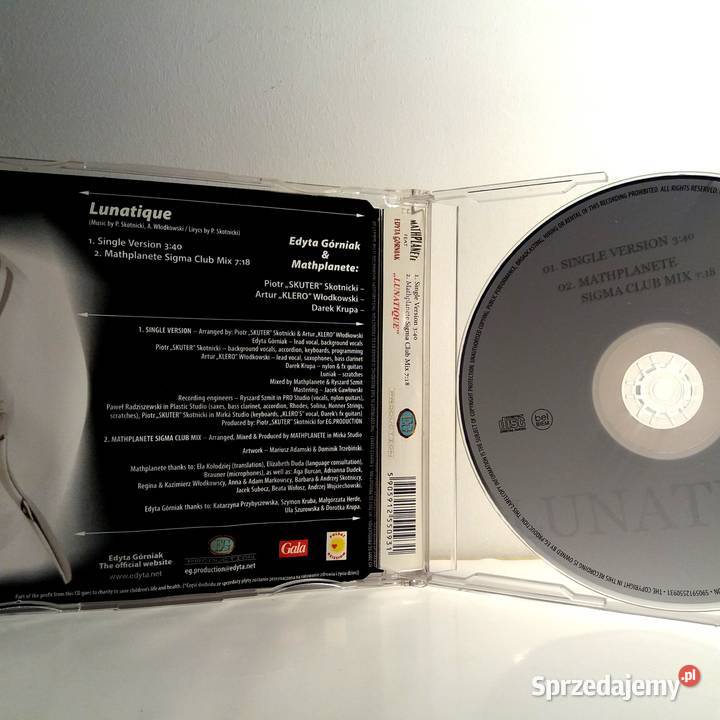 Mathplanete Edyta Górniak Lunatique MAXI CD Warta