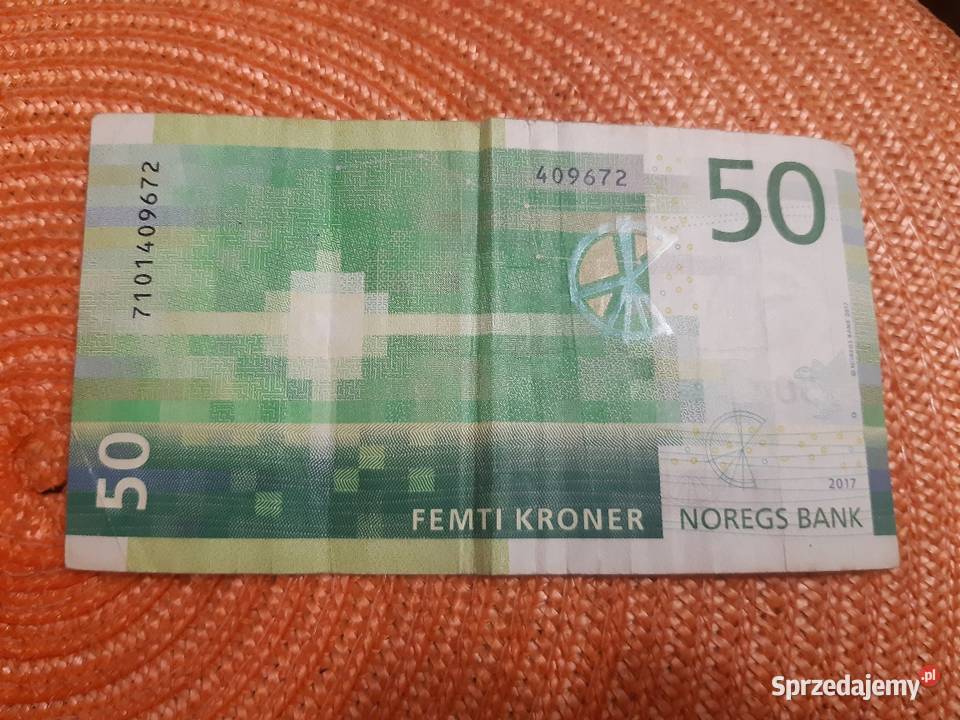banknot Norwegii 20 koron z 2017r Łomża
