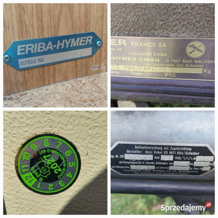Hymer Eriba Pan Familia Oldtimer Klasyk VW T1 T2 Bierawa