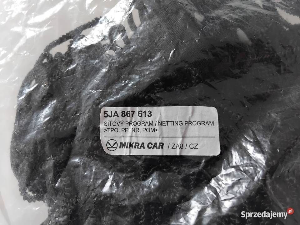 Skoda Rapid Siatka bagażnika 5JA 867 613 Nowa Ostroróg