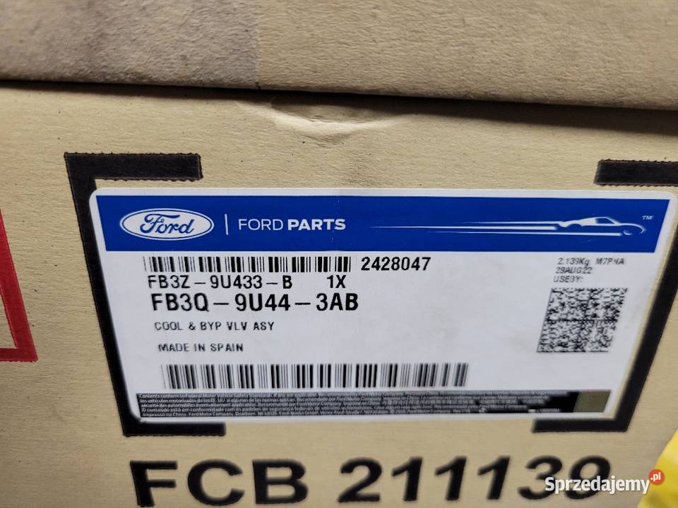 Zawór Egr Ford Ranger 1911027 FB3Q9U443AA Radom