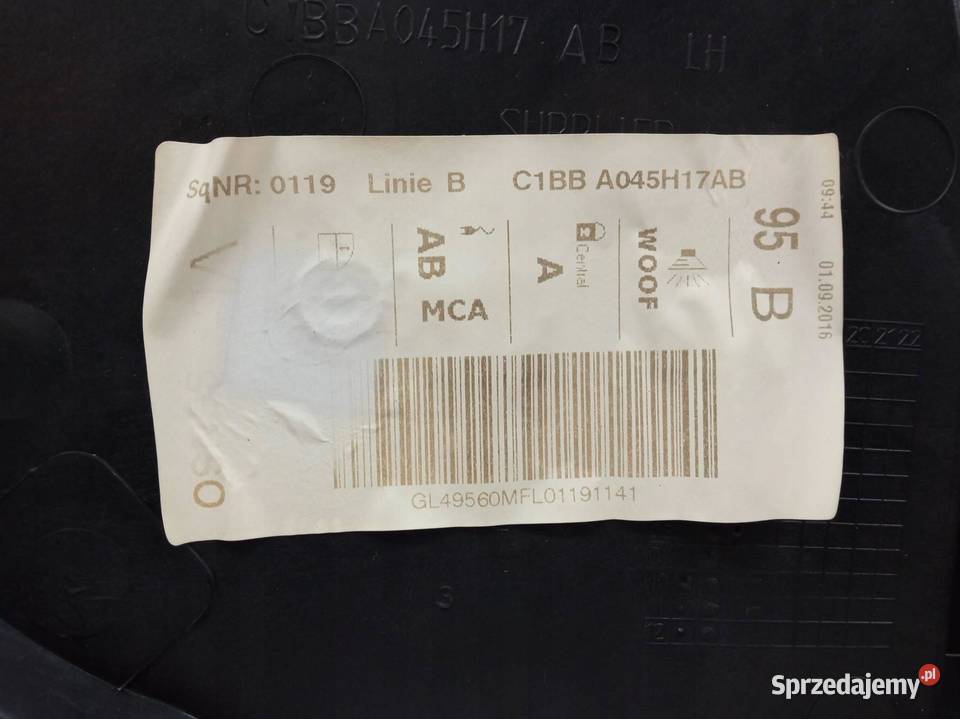MECHANIZM SZYBY LEWY PRZÓD LIFT FL C1BBA045H17AB