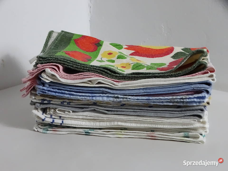Zestaw 20 ścierek kuchennych bawełnianych RETRO Akcesoria kuchenne Biłgoraj