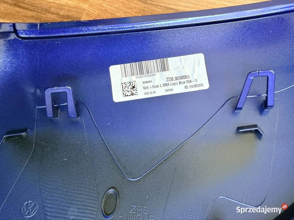 NakładkaObudowy lusterek VW golf 8 VIII lubuskie Świebodzin sprzedam