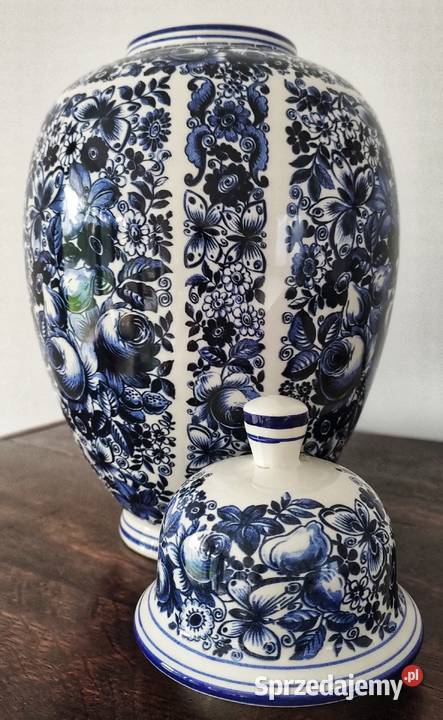 Waza wazon Delft Blue z pokrywą Grodzisk Mazowiecki sprzedam
