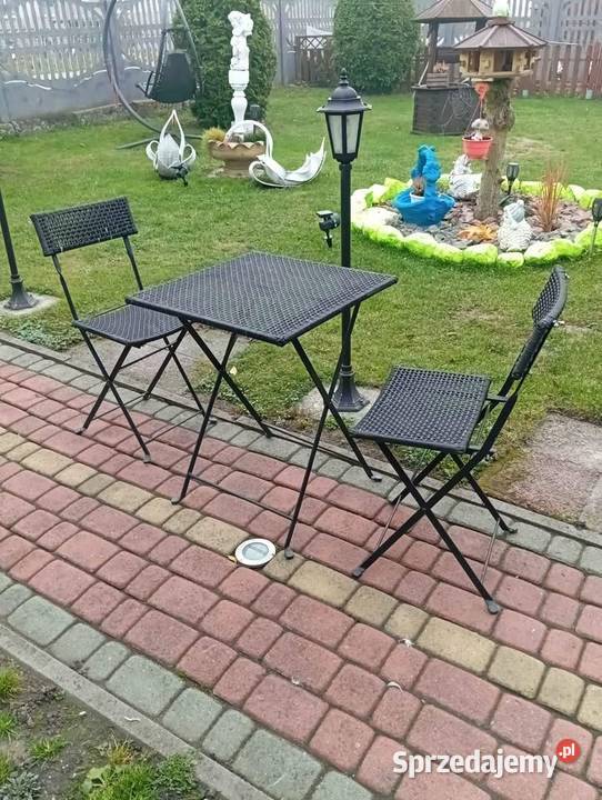Sprzedam mały komplet ogrodowy dwa krzesła i Podławki sprzedam
