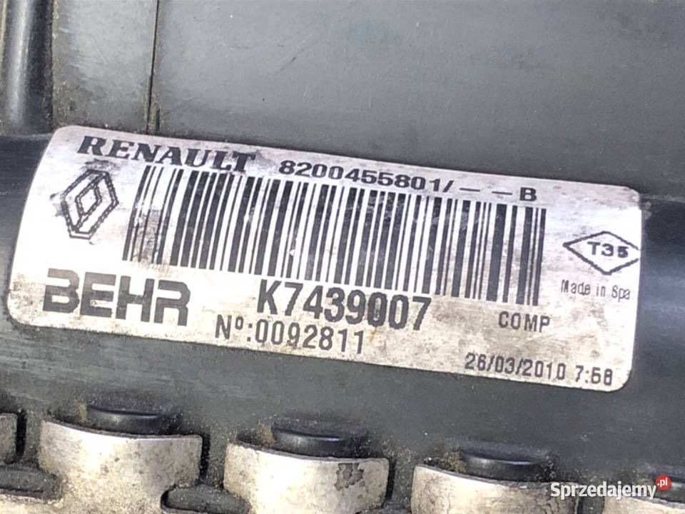 CHŁODNICA WODY RENAULT KANGOO II 15 86