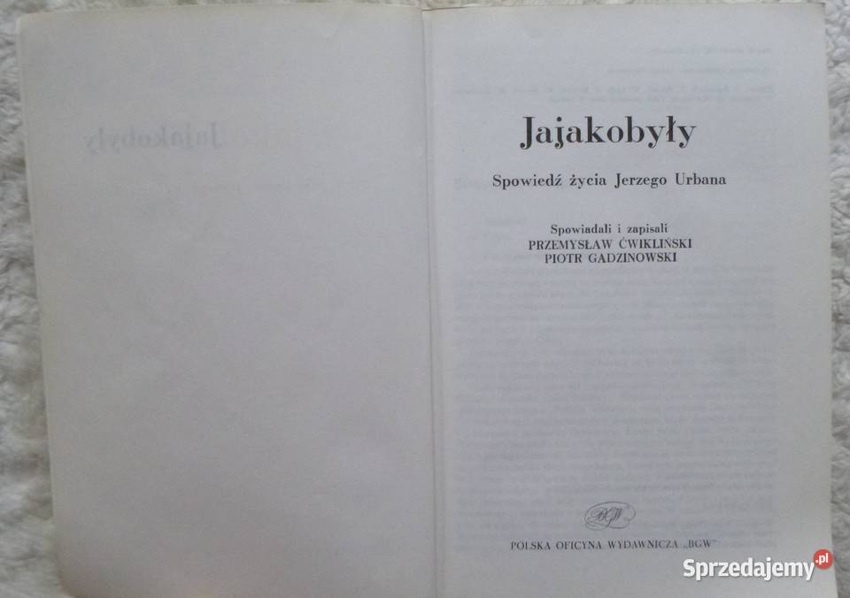 Jajakobyły Spowiedź życia Jerzego Urbana mazowieckie Warszawa