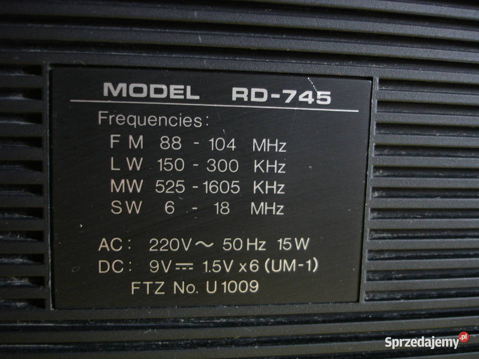 Radiomagnetofon ASAHI RD745 sprzedam
