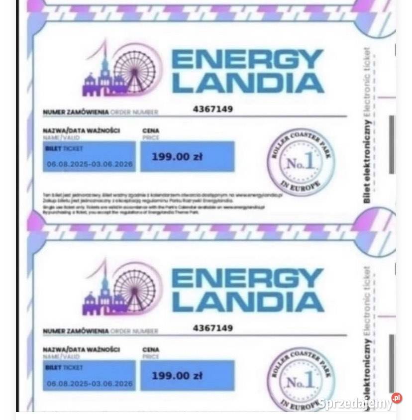 bilet do Energylandii Kraków