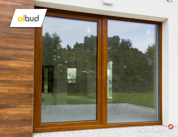 Drzwi tarasowe balkonowe z oknem przesuwne Straszyn