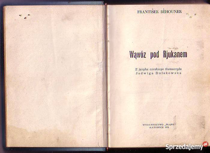 9433 WĄWÓZ POD RJUKANEM FRANTIŚEK BEHOUNEK małopolskie Czyrna