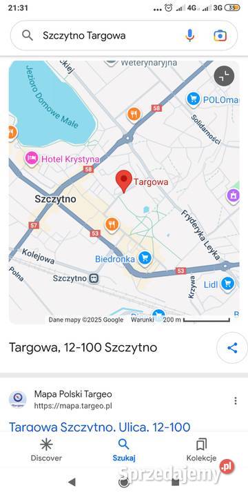 Sprzedam garaż Targowa Szczytno 1556zł/m2