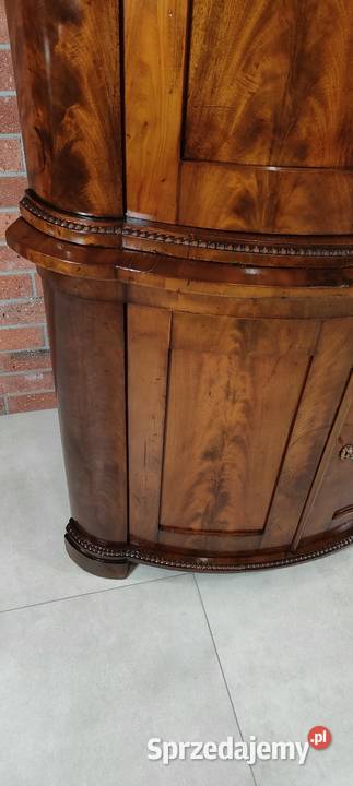 Piękny kątnik biedermeier antyk Łagów