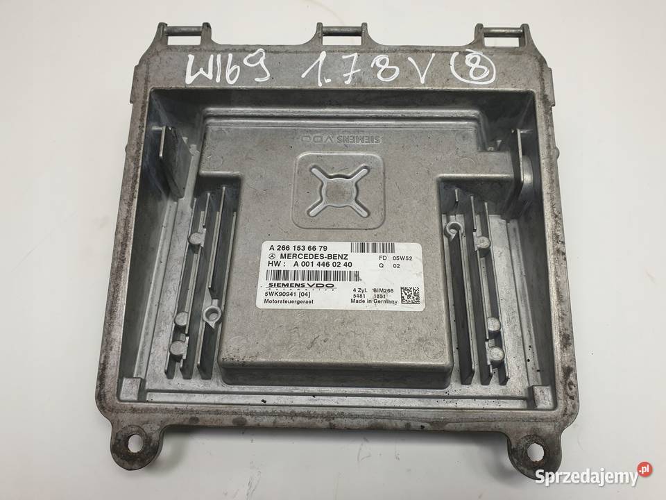 Mercedes W169 17 8V STEROWNIK SILNIKA sprzedam