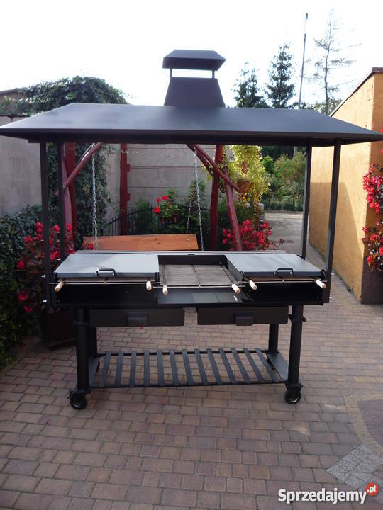 Grill cateringowy z zadaszeniem blacha 6 mm Damasławek