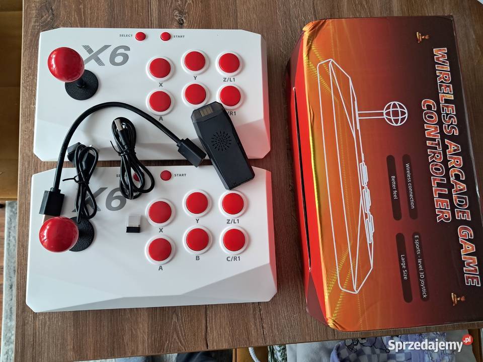 nowa konsola X6 arcade game stick z grami retro Sandomierz