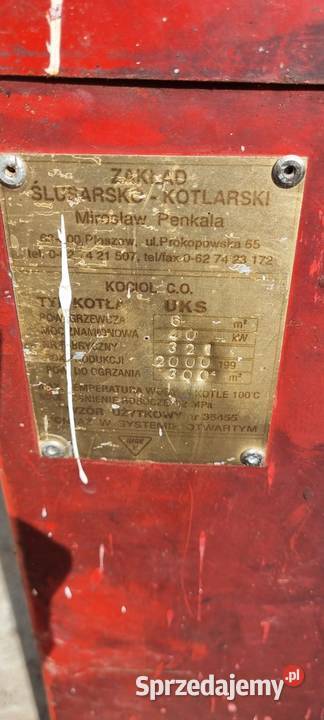Kocioł na trociny z podajnikiem o mocy 40kw Szwarcenowo