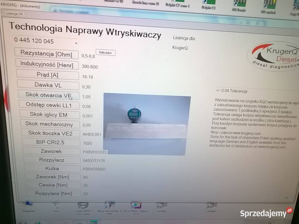 KrugerQ 3 faza regulacja wtryskiwaczy CR Bielsko-Biała