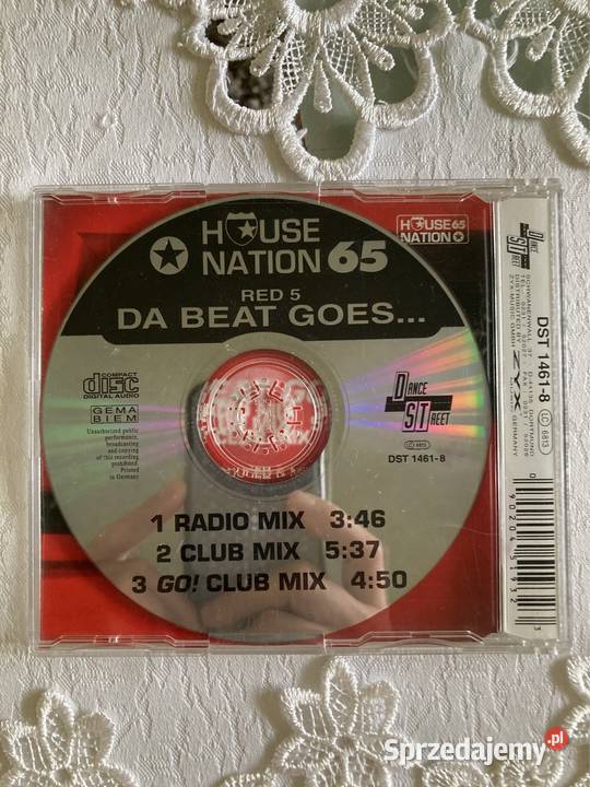 Płyta CD Single Red 5 Da Beat Goes Lata 90 Czerwionka-Leszczyny