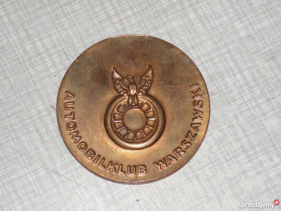 medal pamiątkowy 75 lat automobilizmu na ziemi mazowieckiej