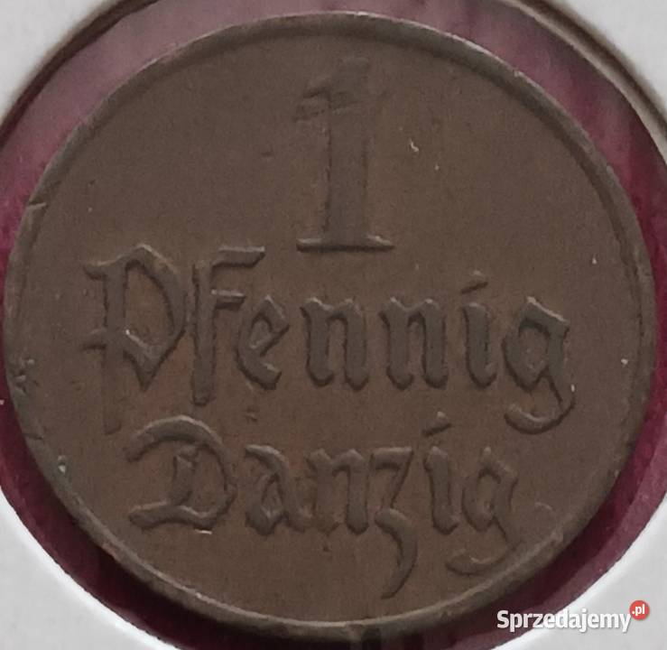 1 Fenig Wolne Miasto Gdańsk 1929 r 1 najniższy