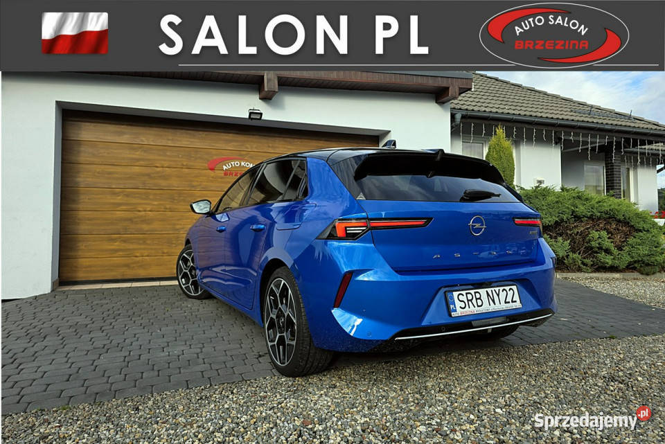 Opel Astra serwis ASO szyberdach plug in L 2021 wspomaganie kierownicy Rydułtowy sprzedam
