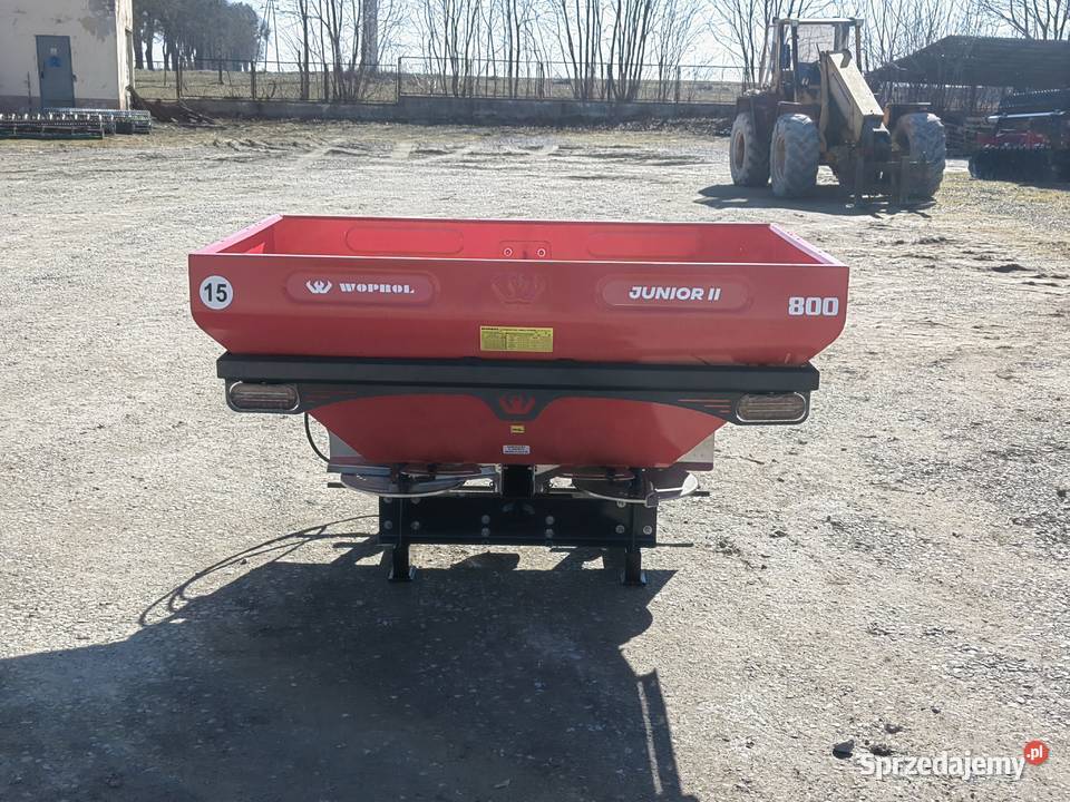 WOPROL JUNIOR II 800 rozsiewacz dwutalerzowy Żółkiewka-Osada