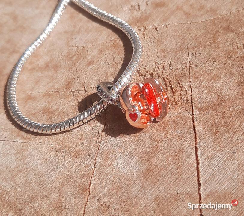 Nowy charms z cyrkoniami serce Pandora srebrne Gdańsk sprzedam