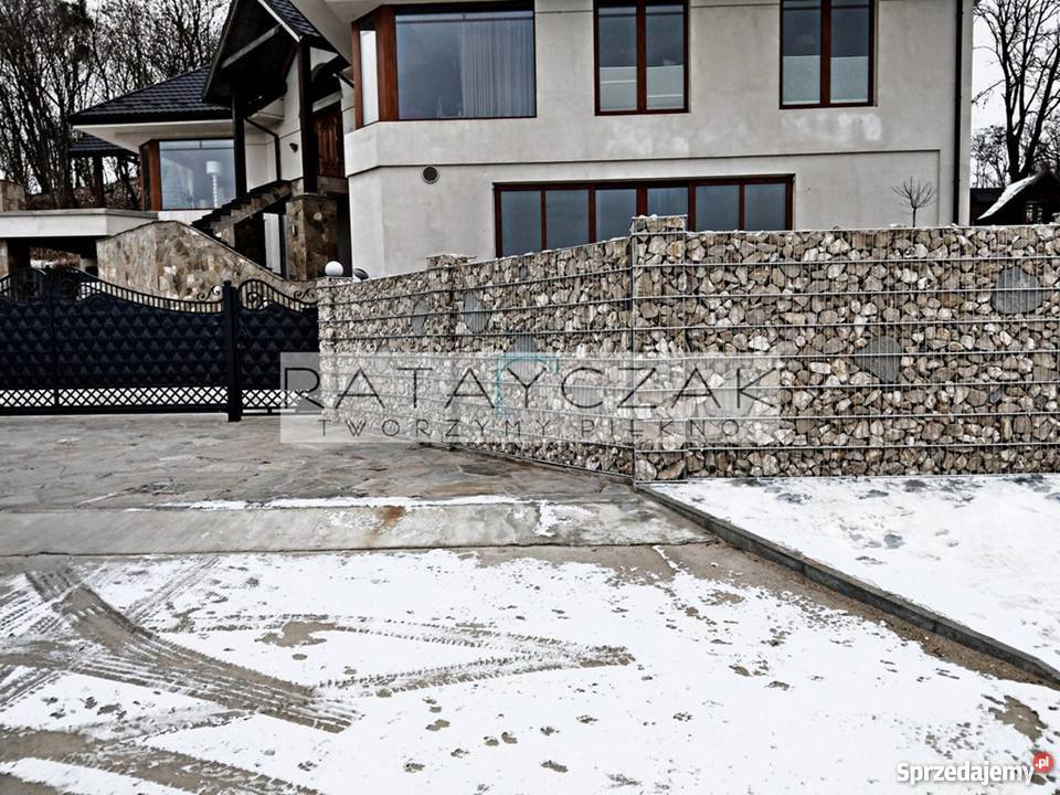 Gabiony Gabion 240x200m Ogrodzenie Gabionowe Toruń